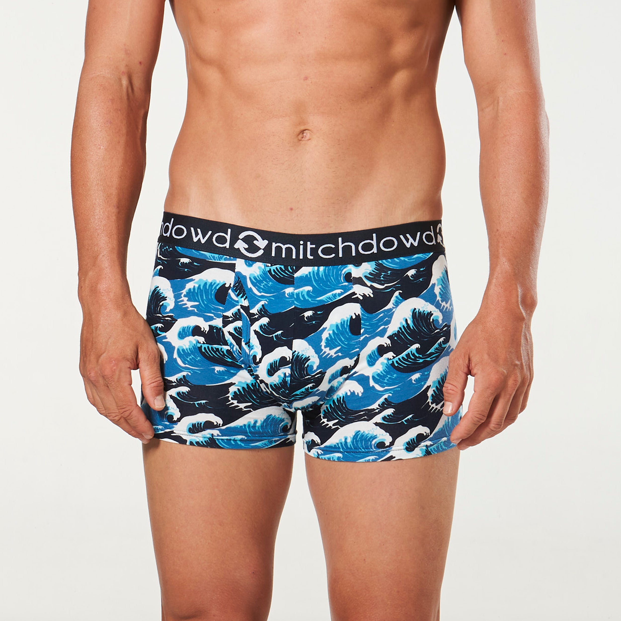 Men's Eco Wave Riders Recycled Cotton Printed Trunks