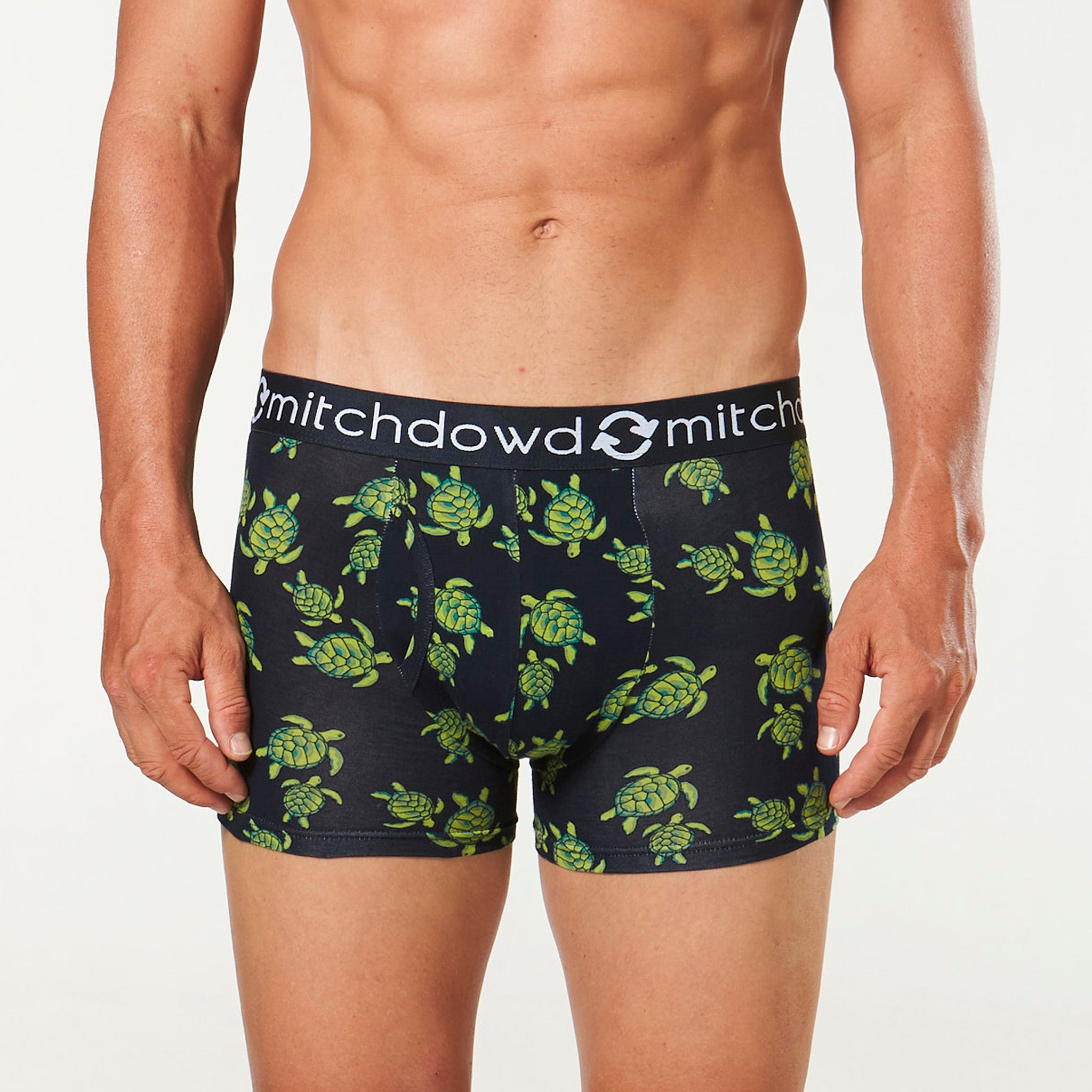 Men's Eco Simple Turtle Recycled Cotton Printed Trunks