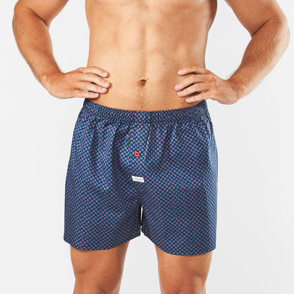 Men's Boxer Shorts - Drawn Dot Soft Wash Woven Boxer