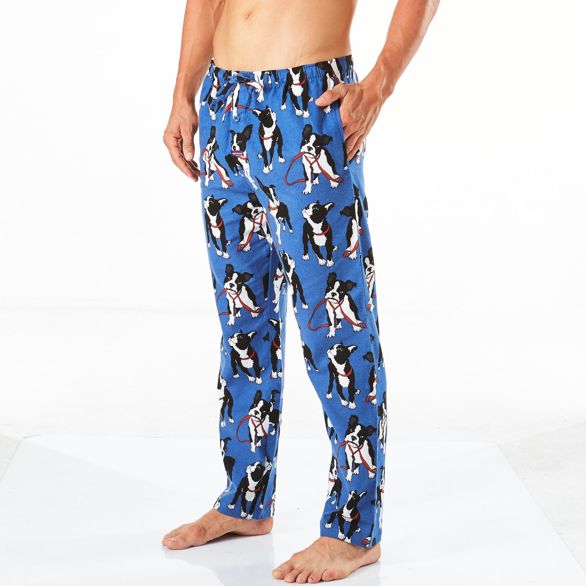 Men's Flannel Pyjama Pants - Boston Pups