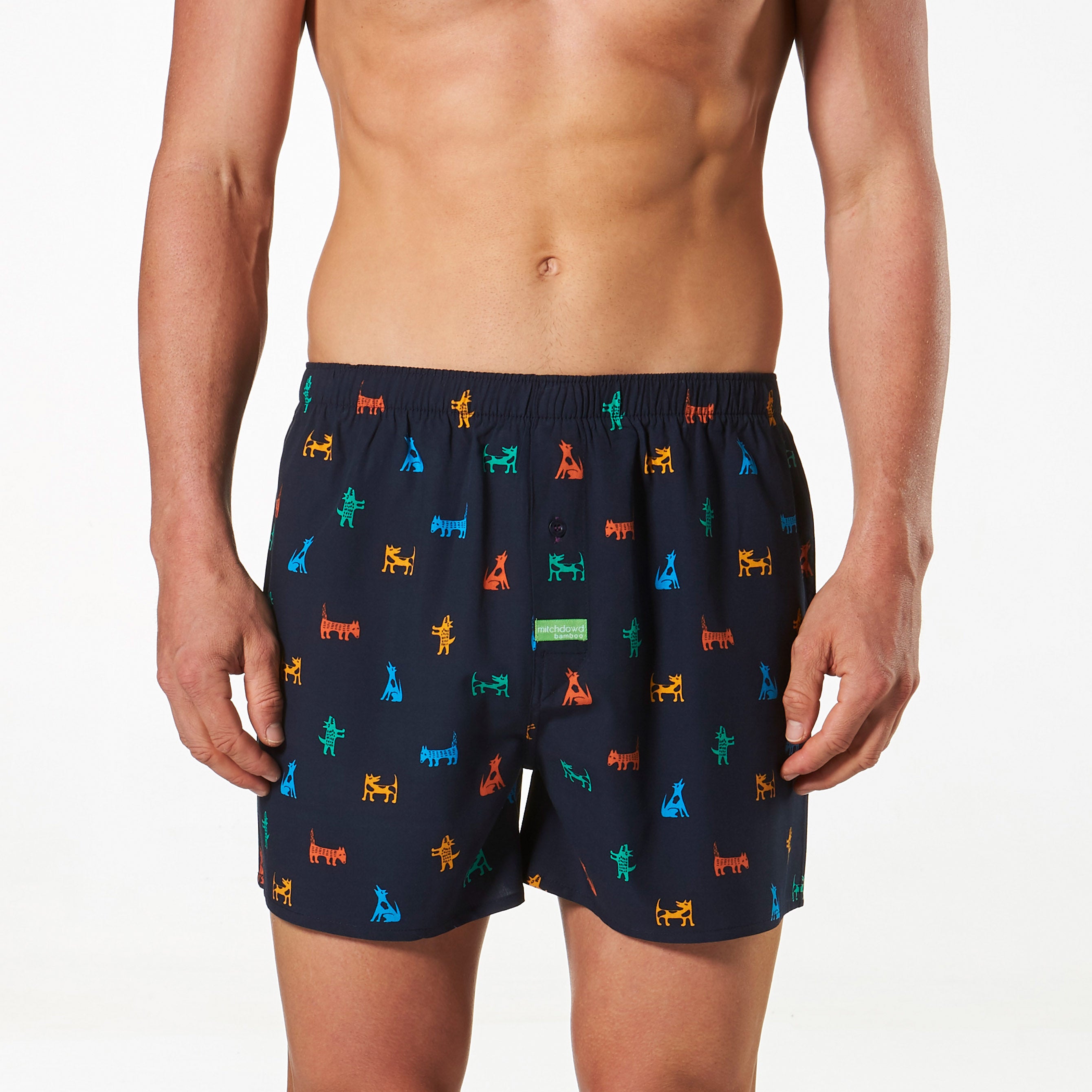 Men's Dog Gone Bad Bamboo Printed Woven Boxer