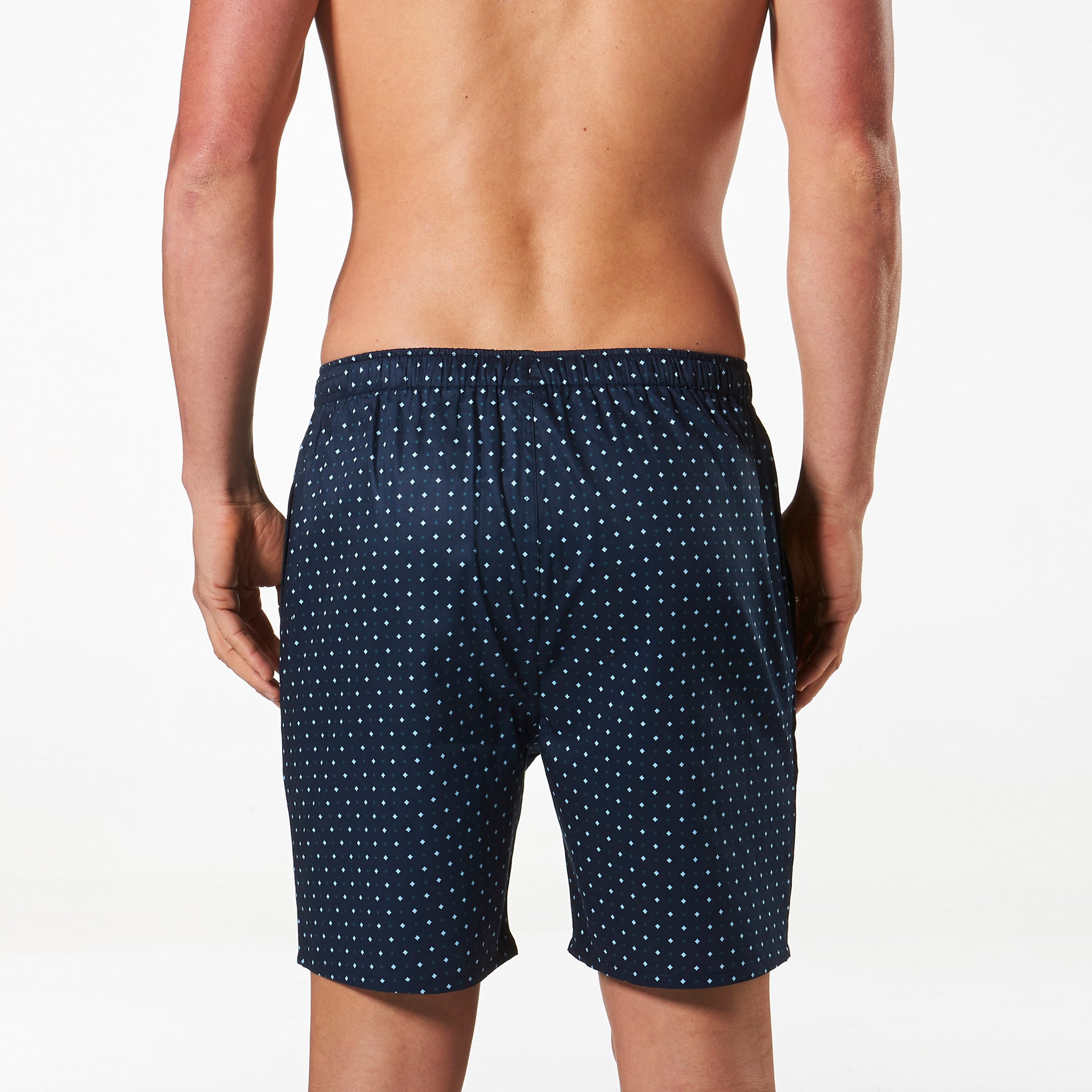 Men's Cotton Pyjama Shorts - Brooklyn Printed - Buy Online at Mitch Dowd