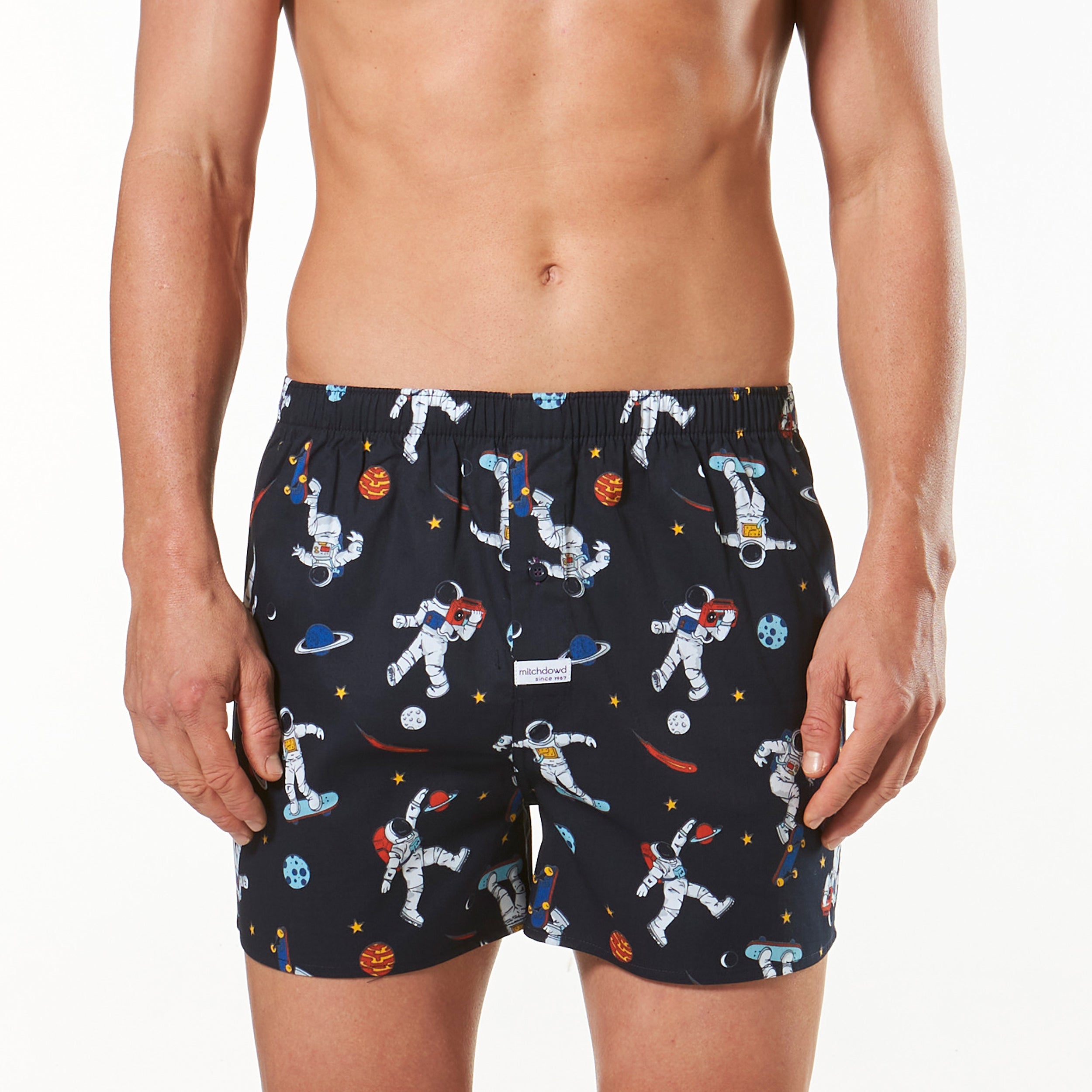 Men's Space Sports Printed Boxers