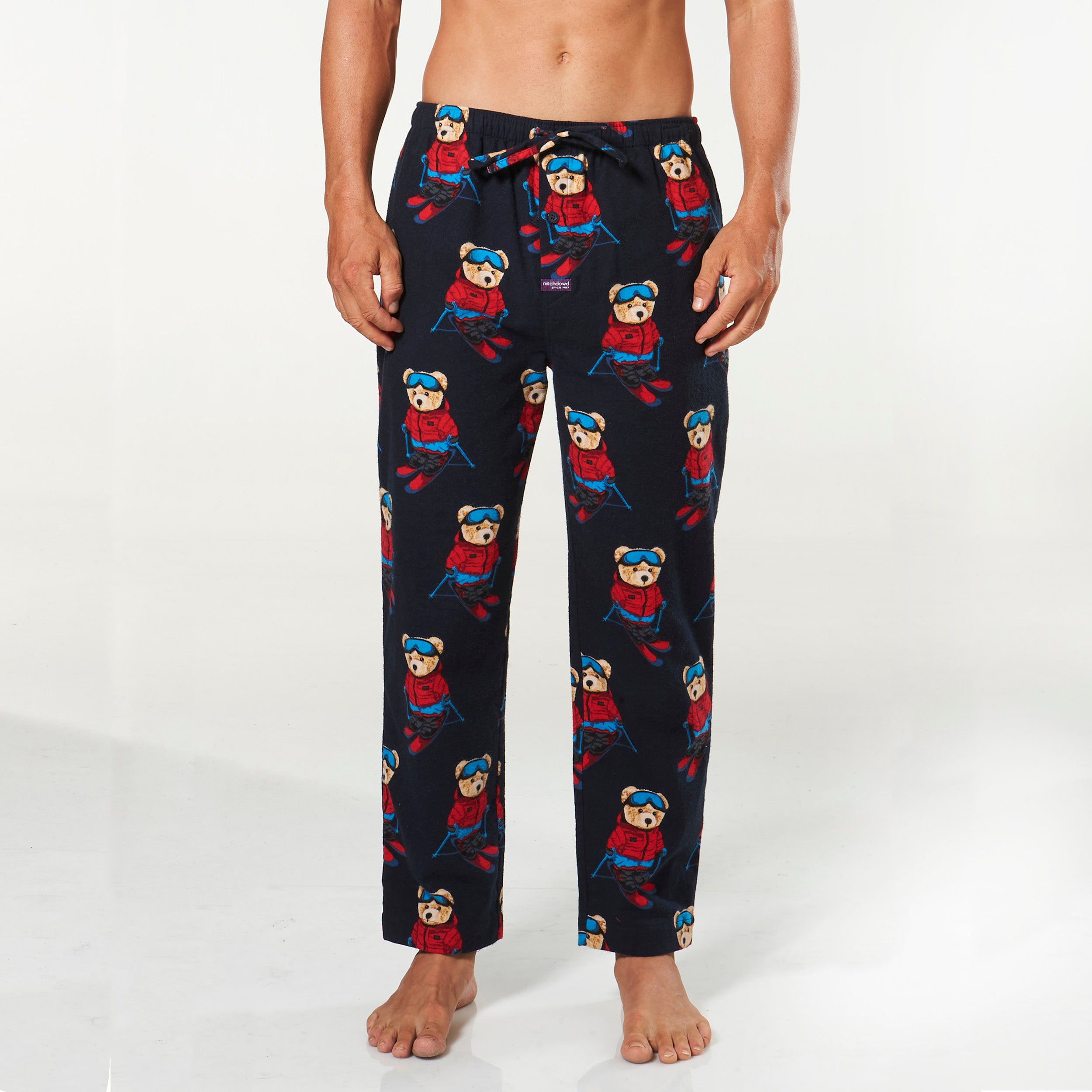 Men's Ski Bears Cotton Flannel Pyjama Pants