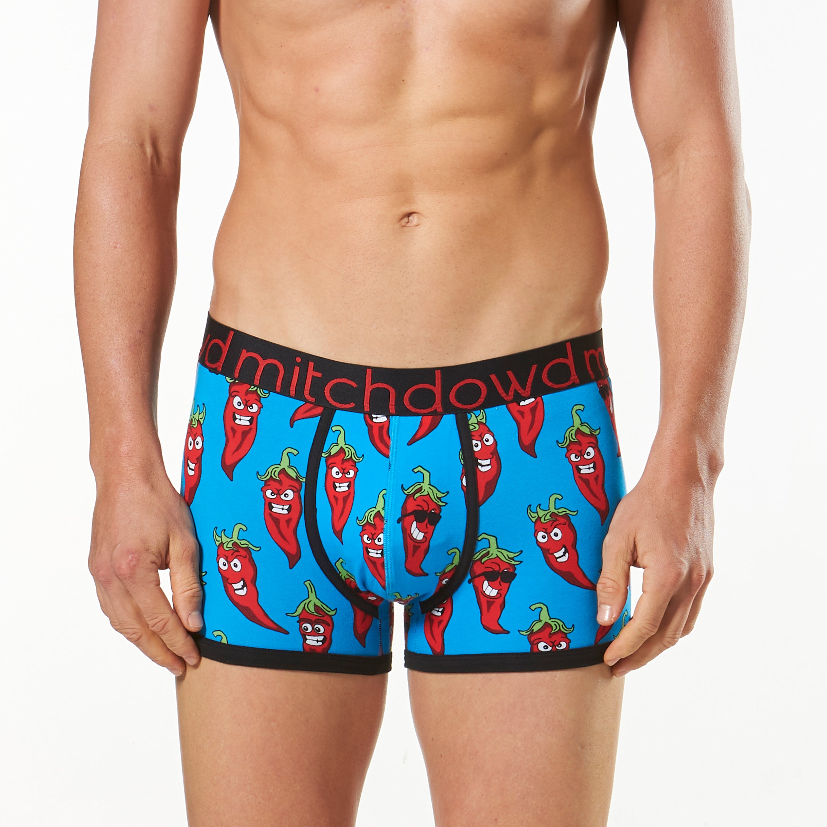 Men's Spicy Chillis Printed Fitted Mid-Fit Trunk  K%u o . d. : 