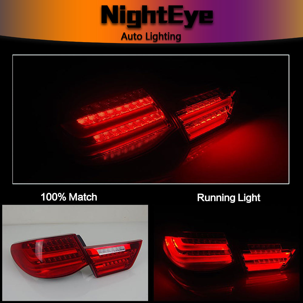 NightEye Car Styling for Toyota Reiz Tail Lights 2010-2012 Mark X LED Tail Light Rear Lamp DRL+Brake+Park+Signal