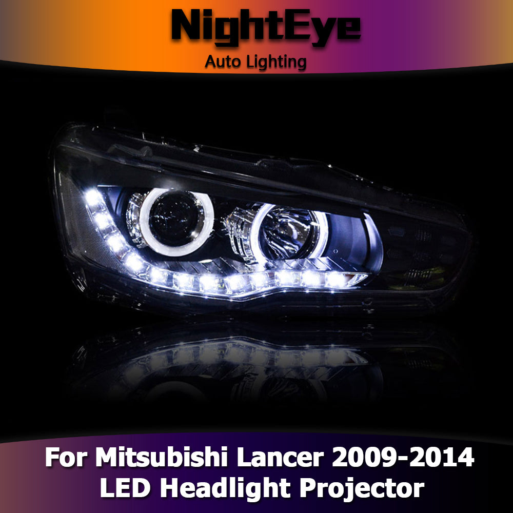 NightEye Mitsubishi Lancer Headlights 20092014 Lancer EX