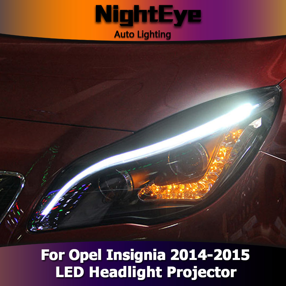 NightEye Car Styling for Opel Insignia Headlights 2014-2015 Insignia LED Headlight DRL Bi Xenon Lens High Low Beam Parking Fog Lamp