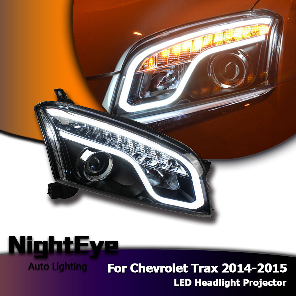 NightEye  Car Styling Head Lamp for Chevrolet Tracker LED Headlights 2014-2015 Trax DRL Bi Xenon Lens High Low Beam Parking Fog Lamp