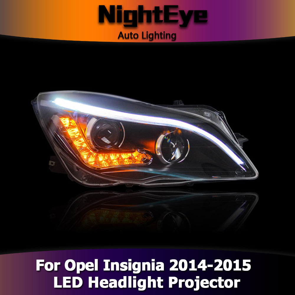 NightEye Car Styling for Opel Insignia Headlights 2014-2015 Insignia LED Headlight DRL Bi Xenon Lens High Low Beam Parking Fog Lamp