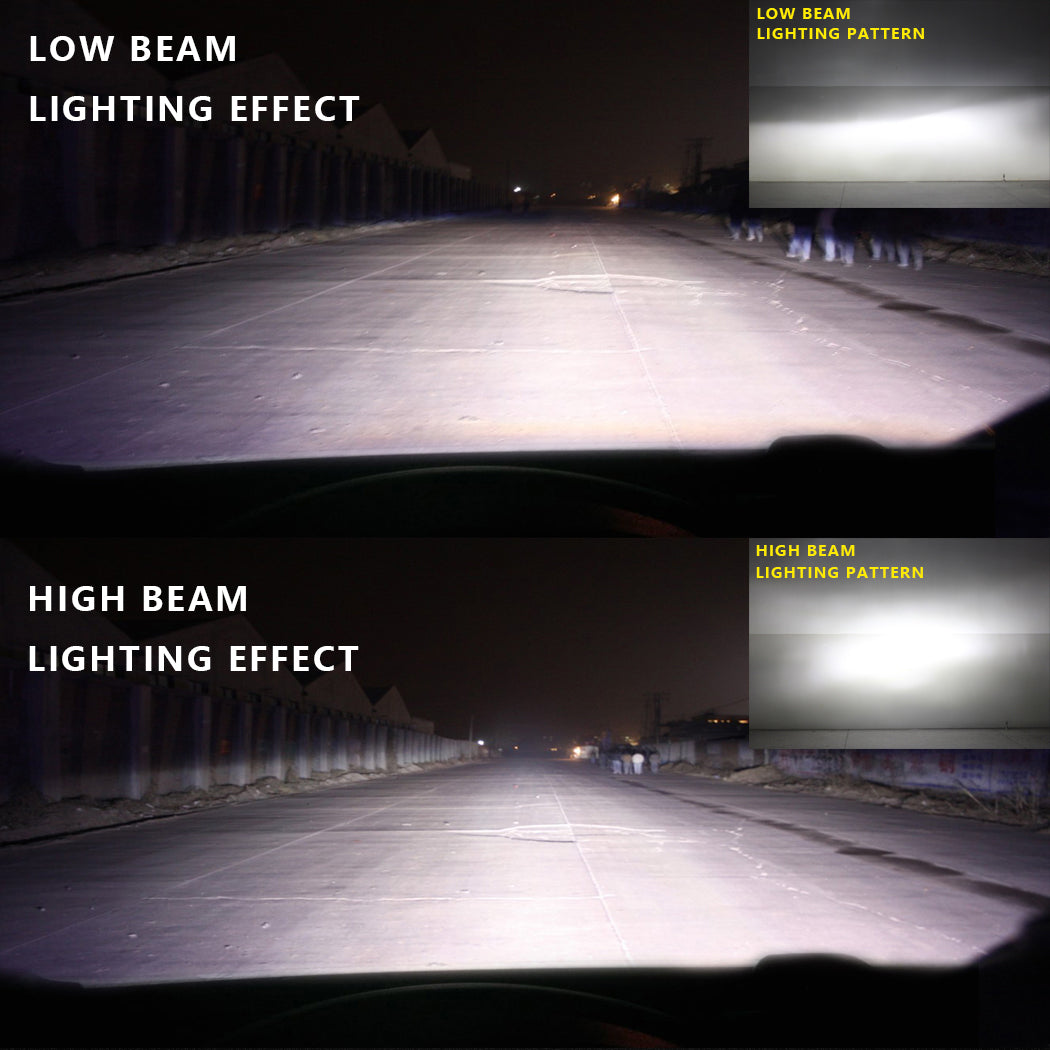 NIGHTEYE 8000LM H4 9003 HB2 Car LED Headlight Kit Replace Bulbs Lamp Hi/Lo Beam
