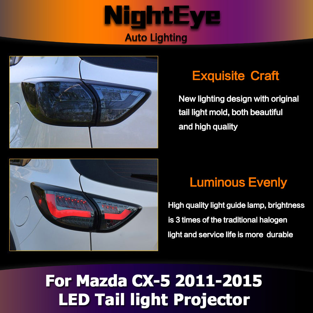NightEye One-Stop Shopping Styling for Mazda CX-5 Tail Lights Taiwan Sonar Mazda CX-5 LED Tail Light Rear Lamp DRL+Brake+Park+Signal