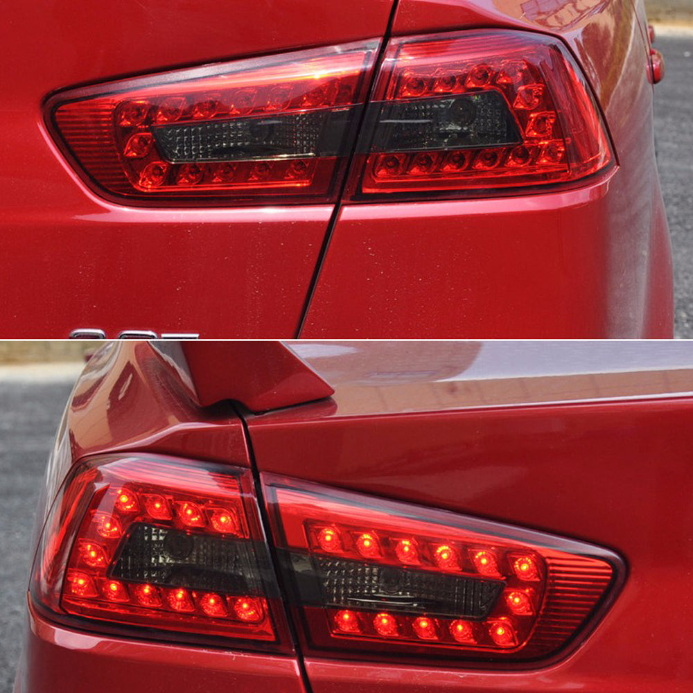 NightEye Car Styling for Mitsubishi Lancer Tail Lights 2009-2014 Lancer EX LED Tail Light Rear Lamp DRL+Brake+Park+Signal