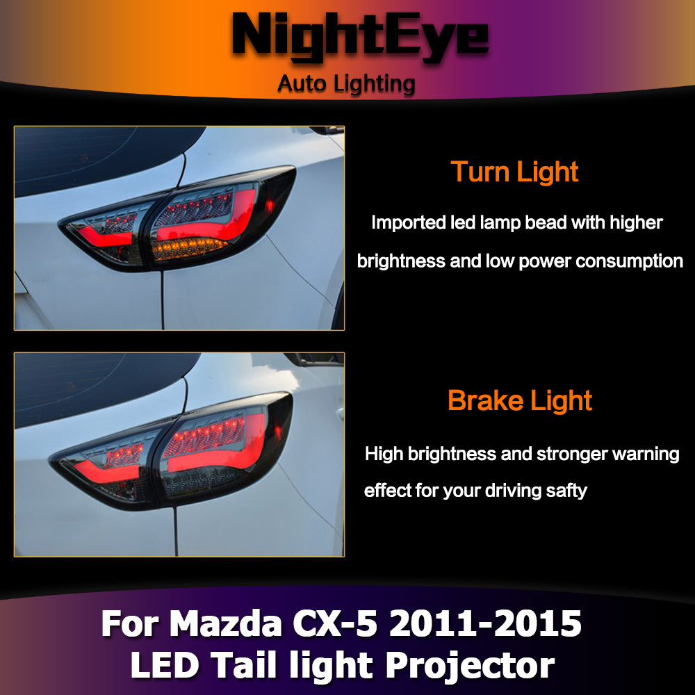 NightEye One-Stop Shopping Styling for Mazda CX-5 Tail Lights Taiwan Sonar Mazda CX-5 LED Tail Light Rear Lamp DRL+Brake+Park+Signal