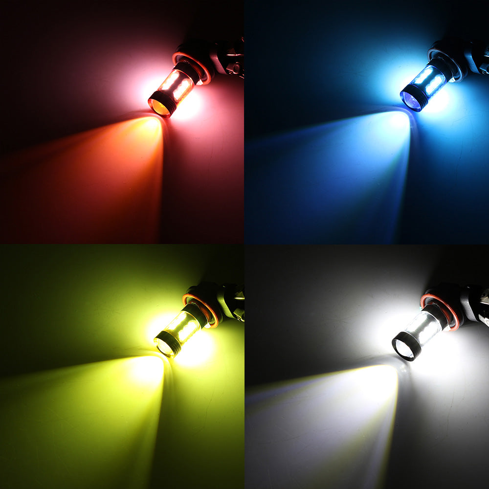 H8 80W LED Fog Lights Bulbs Fog light Driving Lamp White Pair Error Free