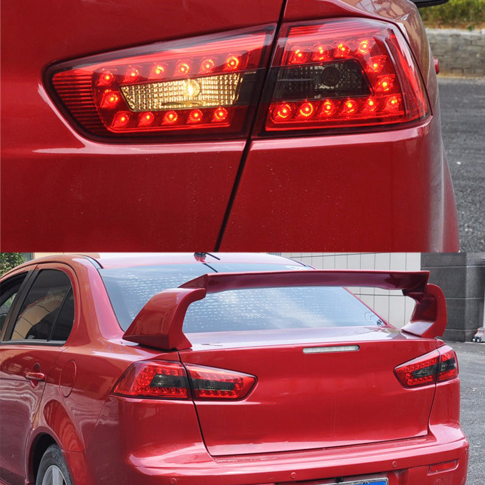 NightEye Car Styling for Mitsubishi Lancer Tail Lights 2009-2014 Lancer EX LED Tail Light Rear Lamp DRL+Brake+Park+Signal