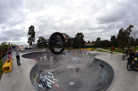 Brunswick skate bowl - bmx toboggan 