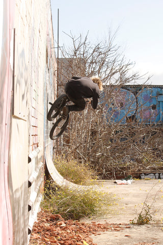 bmx wall ride on vert wall in AUSTRALIA 