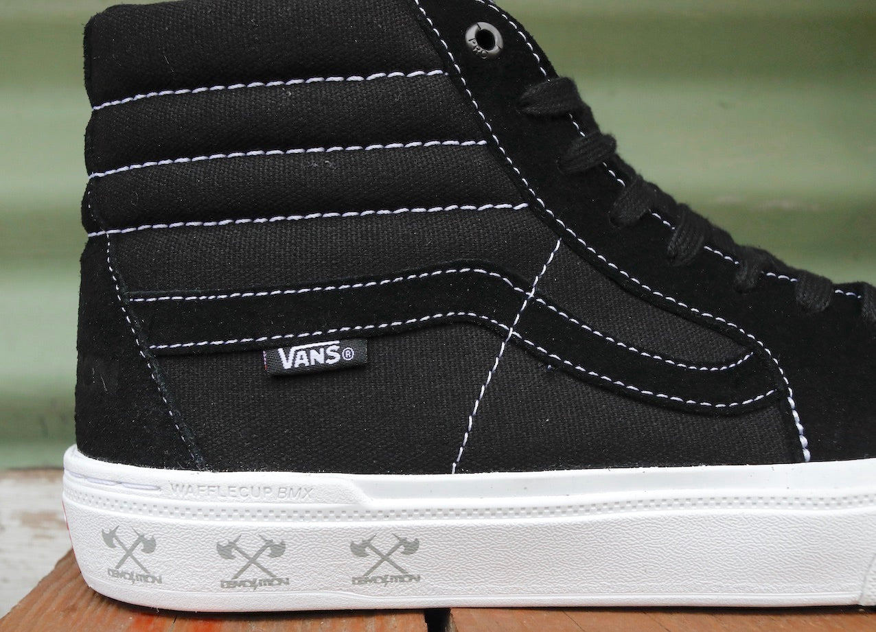 vans sk8 hi pro black white