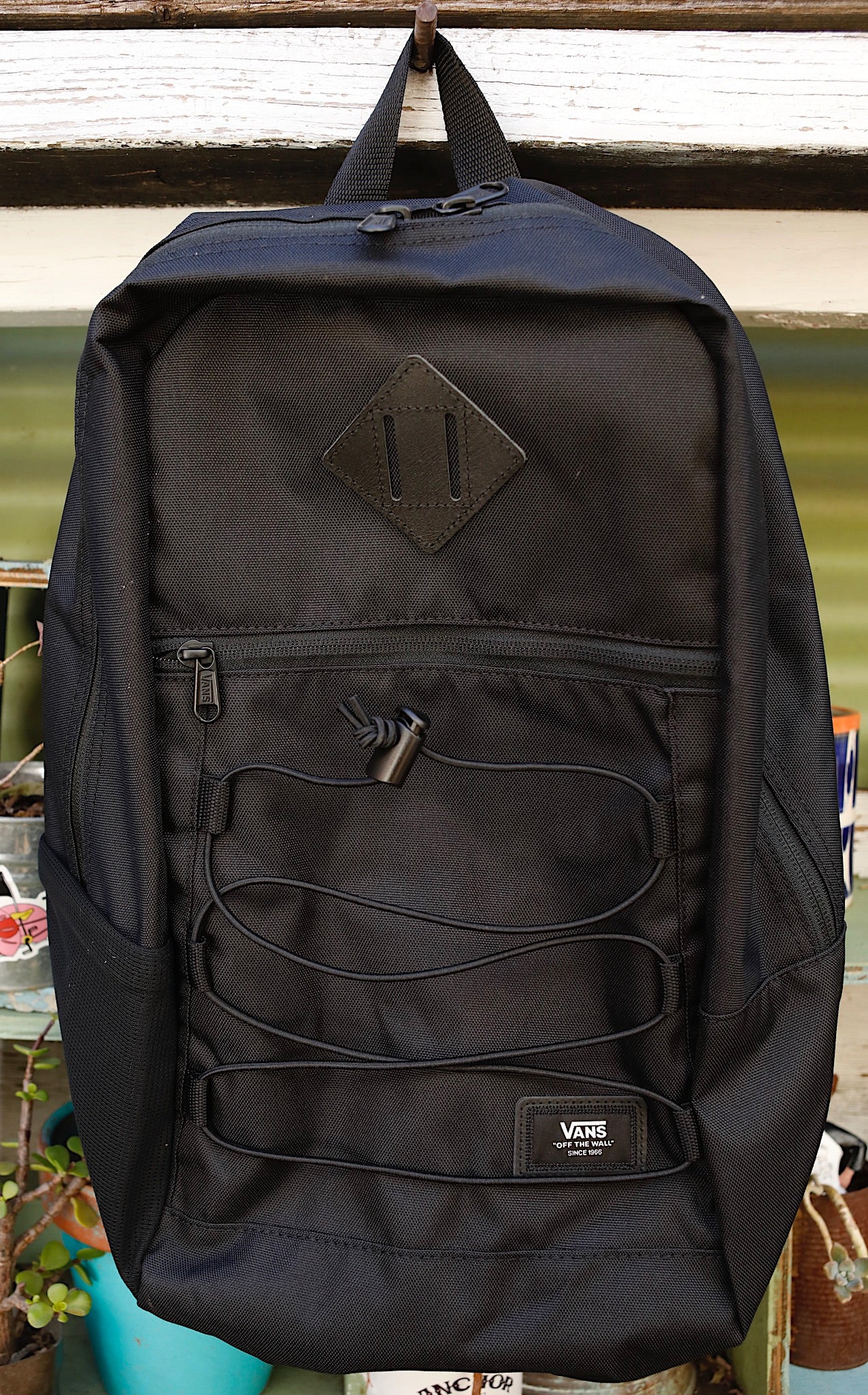 vans snag backpack black