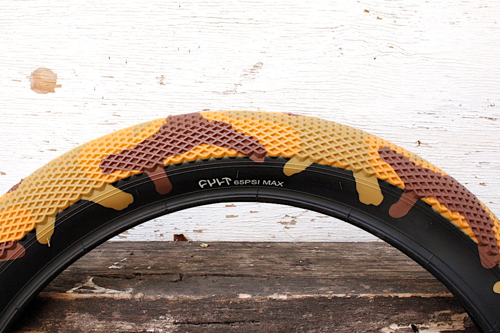 yellow camo bmx tires