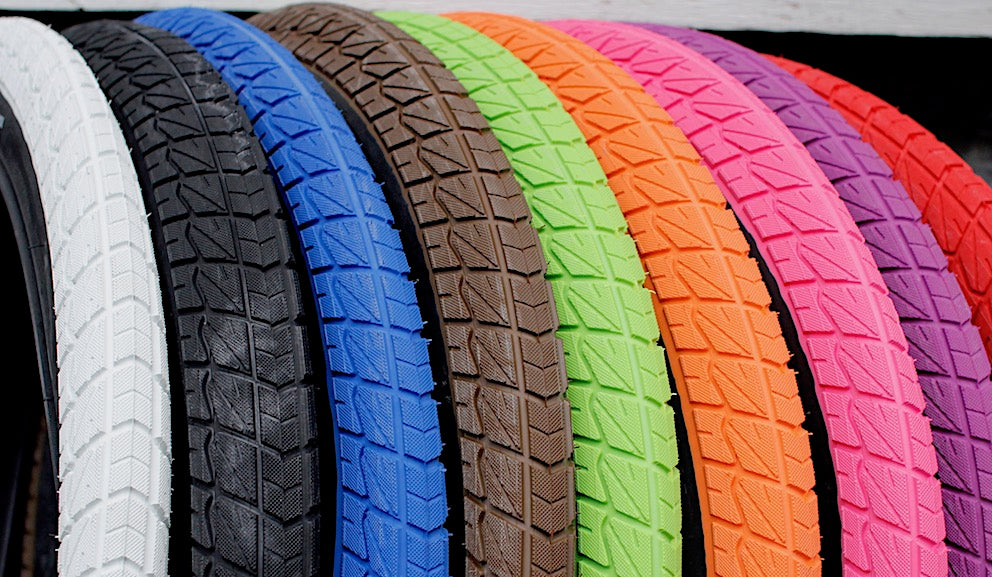 coloured bmx tyres