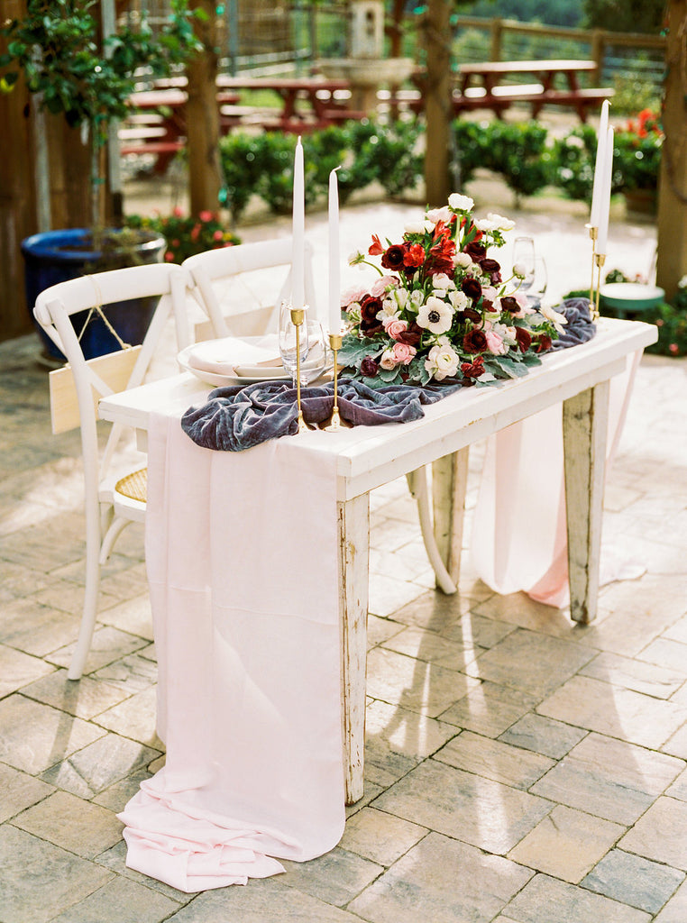 silk table runners