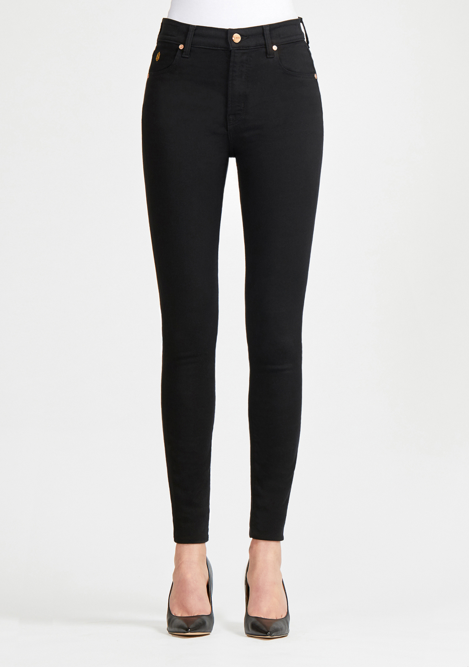 Black Skinny Jeans for Women | SOUL OF NOMAD Denim Akira Nightrider