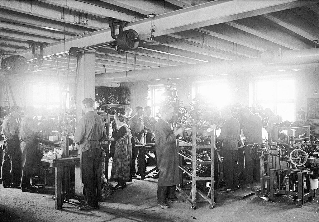 Swedish Shoe Factory in 1930s