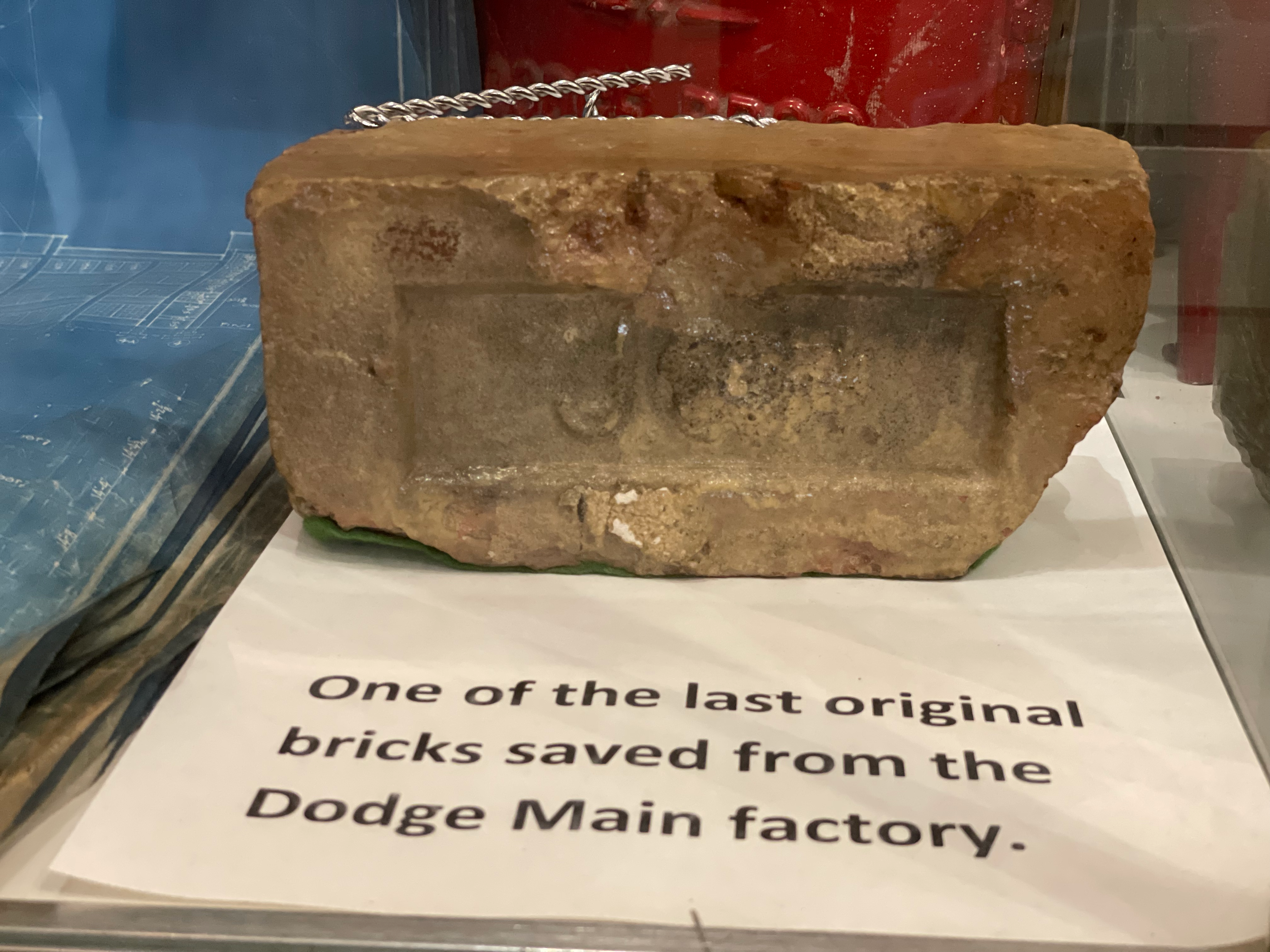 One of the final bricks removed from Dodge Main Factory in Poletown Detroit