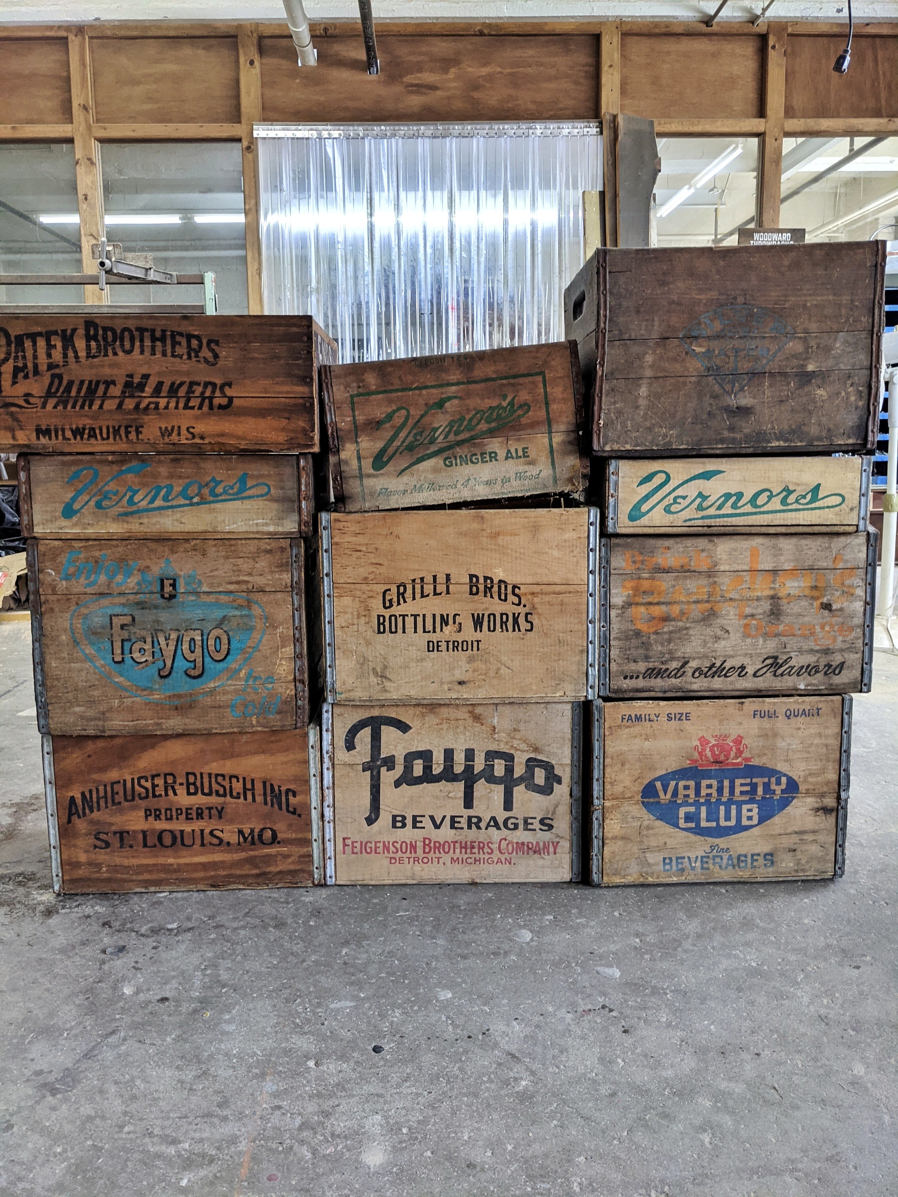 Stackable Vintage Wooden Storage Box