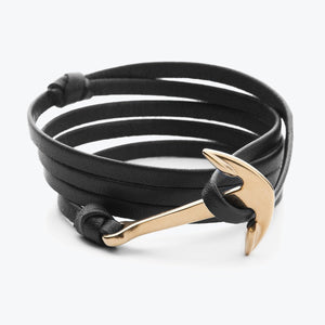 Anchor Series - Gold Black Leather