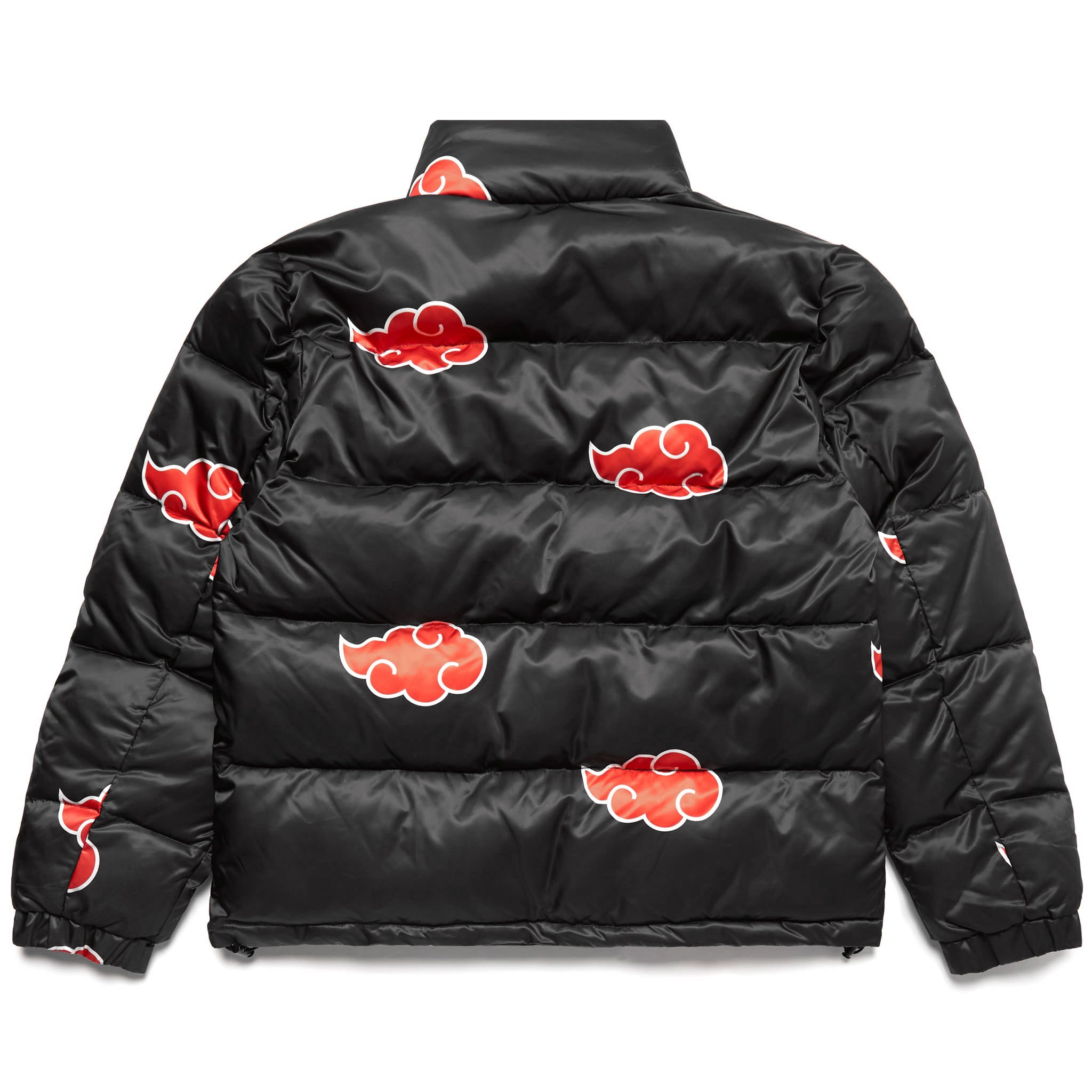 Naruto Akatsuki Puffer Jacket Black Hypland