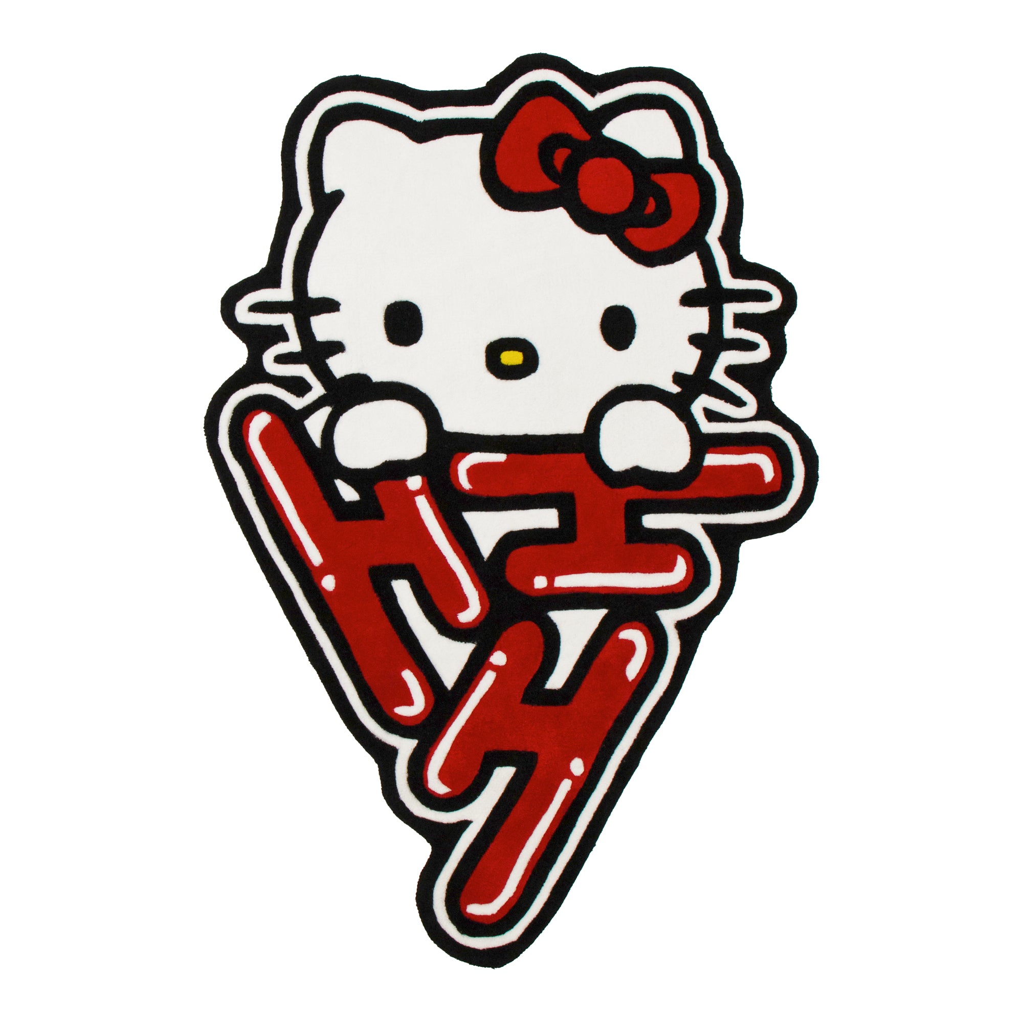 HELLO KITTY PEEKING LOGO RUG - Hypland product image