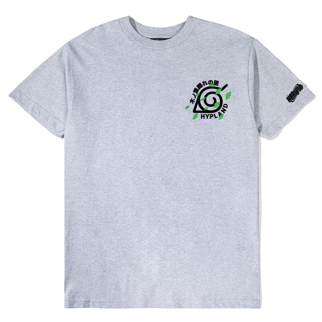 Naruto Leaf Village Team Shirt Heather Grey Hypland - roblox leaf village shirt