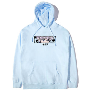 Hxh Killua Eyes Hoodie Powder Blue Hypland