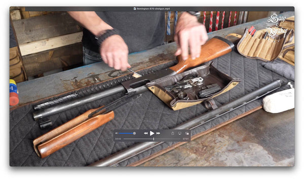 how to clean receiver in a Remington 870 shotgun