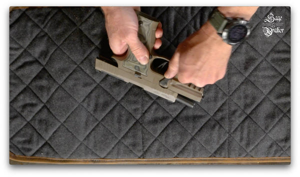 sig sauer p320 removing takedown lever