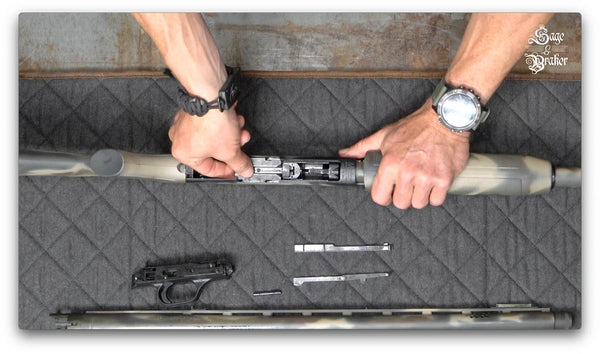 remove bolt slide mossberg shotgun