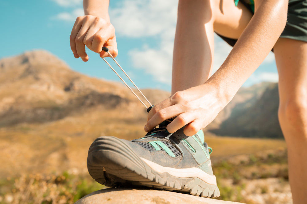 lacing hiking boots for downhill