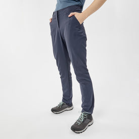 Pantalon ultra léger de randonnée rapide Femme FH500 bleu. QUECHUA