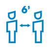 social distance and limited occupancy