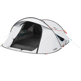 doolhof Oost Crack pot Quechua 2 Second Fresh & Black Waterproof Pop Up Camping Tent 3 Person |  Decathlon