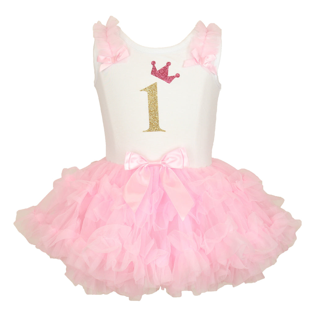 white first birthday dress