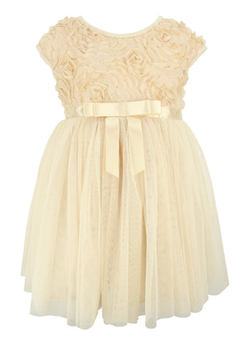 popatu rosette tulle dress