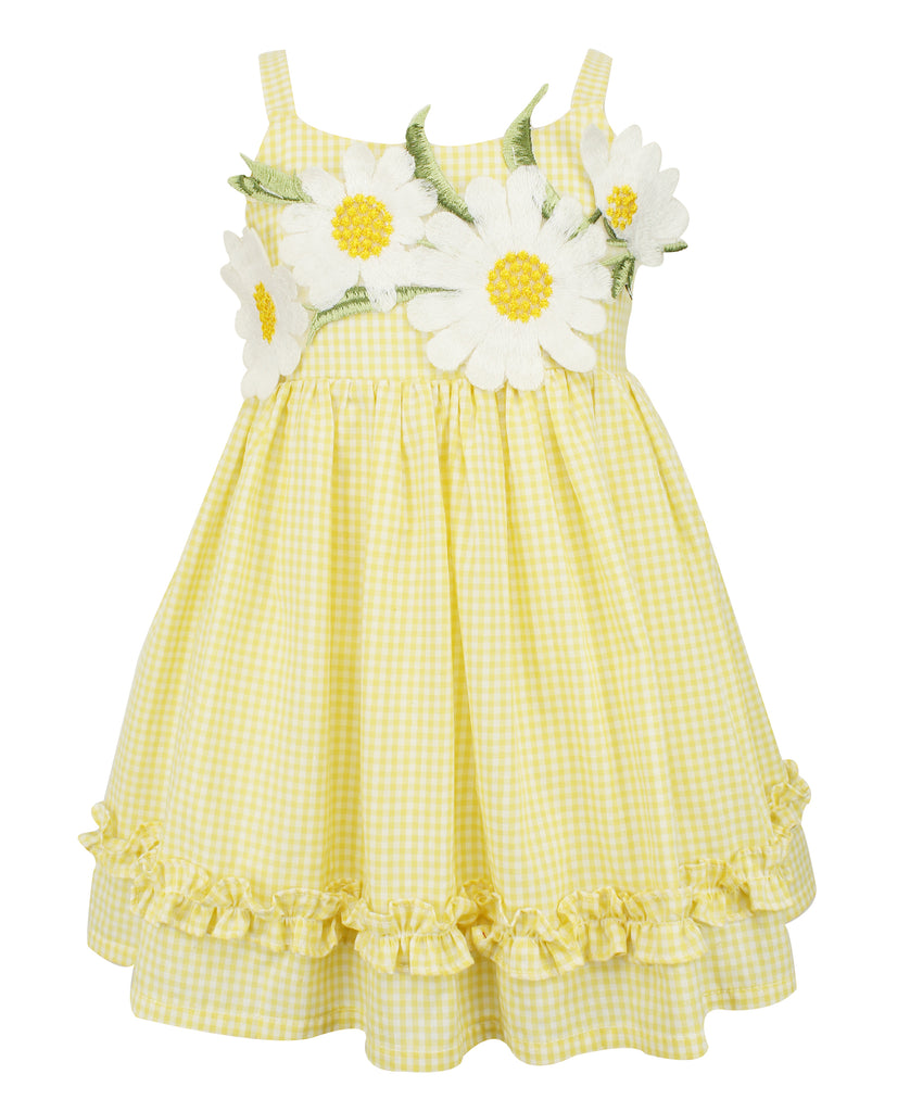 yellow gingham baby dress