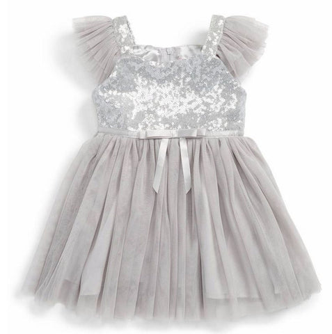 popatu rosette tulle dress