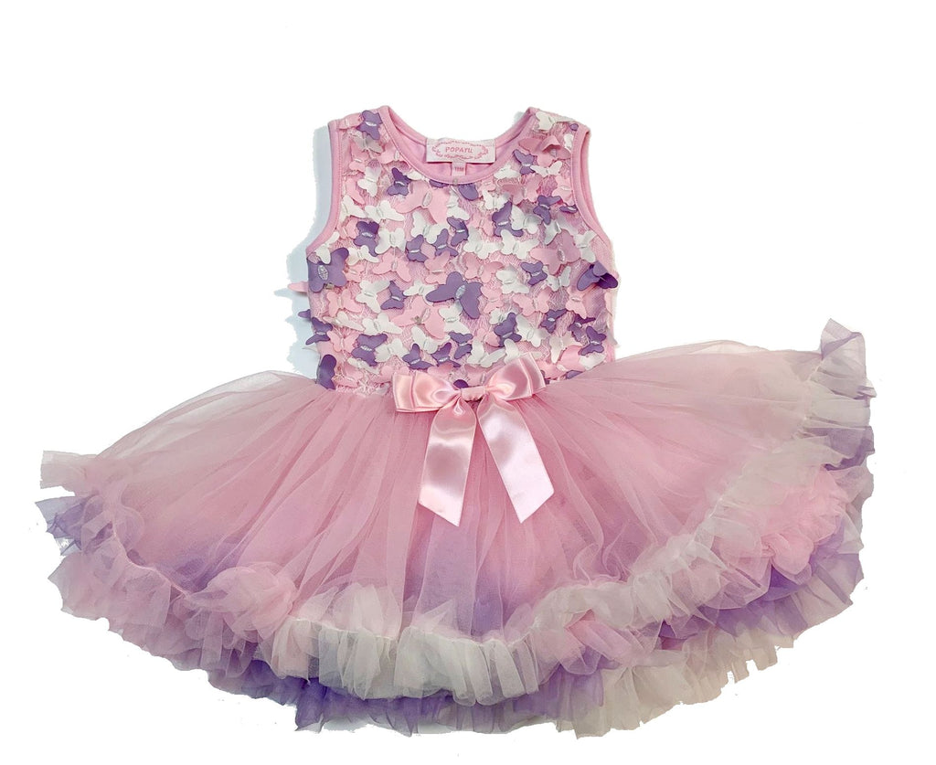 popatu butterfly tulle dress