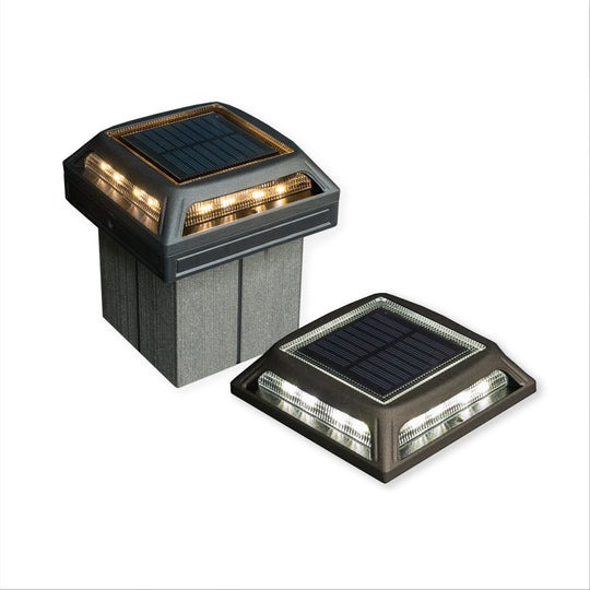 Solar Dock Light - Classy Caps Muskoka Black Aluminum Post/Path/Dock Light, SLD505B Image 1
