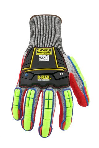 Impacto Back Tracker Blade Gloves, Medium/8, Hook & Loop, Nitrile